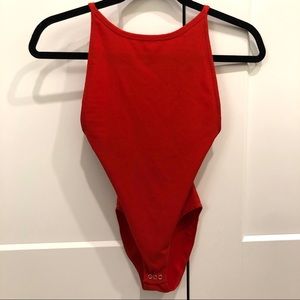 Top Shop Red Bodysuit Size 0